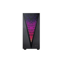 Caixa DANUBE KOLPA- ATX Gaming - Vidro temperado, Preta 1xUSB 3.0+2 xUSB2.0 FAN 12CM ARGB