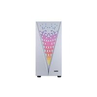 Caixa DANUBE KOLPA- ATX Gaming - Vidro temperado, Branca 1xUSB 3.0+2 xUSB2.0 FAN 12CM ARGB