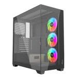 CAIXA ATX SLAYER RX33 CRYSTAL 3X FAN ARGB VIDRO FULL VIEW