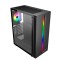 CAIXA MICRO ATX UNYKA ARMOR LUMINA BLACK C/1 FAN 120 ARGB