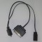 CONTROLADOR LEDS ARGB 5V E CABO EXTENSAO 3 PINOS - EM PRETO