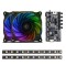  KIT-SLAYER-RGB - KIT 2X FAN RGB + 2X STRIPE RGB + CONTROLADOR RGB
