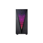 Caixa DANUBE KOLPA- ATX Gaming - Vidro temperado, Preta 1xUSB 3.0+2 xUSB2.0 FAN 12CM ARGB