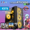 PC Gaming CibeRacing Ryzen 5600X 16GB 512GB RTX3050
