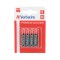 Pilhas AAA LR03 Alcalinas 1.5V 1300mAh Verbatim 49920 4un