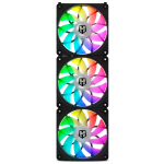 Pack 3 Nox Hummer Easy Link Preto PWM 1500 RPM 120 mm
