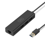 Hub 3 Portas USB 3.0 e RJ45 Gigabit 1Life usb:hub 3