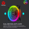 Pack 3 Ventoinhas Fantech Turbine RGB Control 120mm