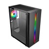 CAIXA MICRO ATX UNYKA ARMOR LUMINA BLACK C/1 FAN 120 ARGB